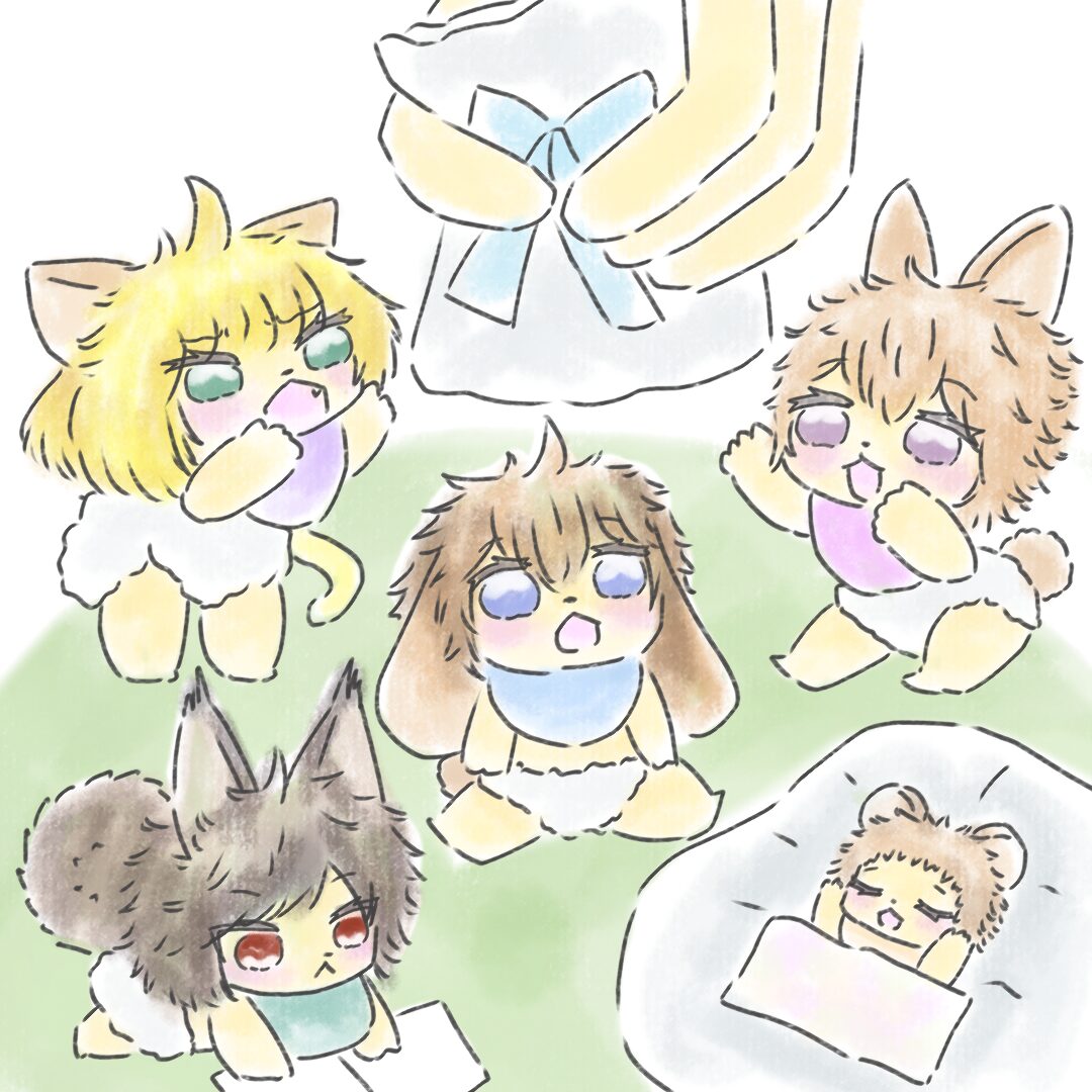 けもけもベビーズ集合絵
